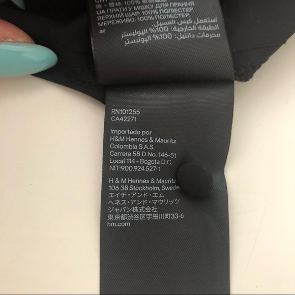 H & M Black Lace Solid Patch work Midi A line Puffed Sleeve Classic Gothic Dress - Picture 8 of 9